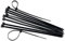Acan Tradineur - Pack de 240 Bridas largas de Nylon, Bridas universales para organización de Cables, Reutilizables, Resistentes a UV y tracción, Interior y Exterior (Negro - 7,2 x 350 mm)