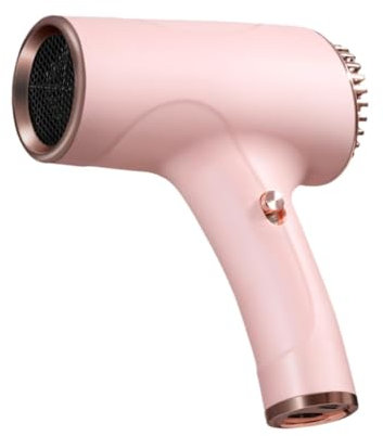 Colcolo Secador de pelo de viaje, secador de pelo inalámbrico, compacto, secador para el cuidado del cabello, profesional, eléctrico, secador de pelo para, ROSA