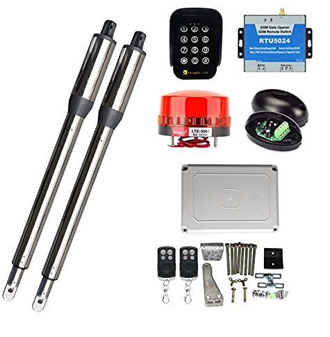 Abridor de puerta de giro automático de 300 kg con WIFI Control remoto Teclado inalámbrico Operador de puerta de giro eléctrico Control de acceso a motor Para abridor de puerta batiente(Kit 7)