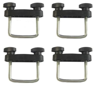 ZSHYTWE Roof Rack Pads Roof Box Mounting Fitting Kit Heavy Duty Roof Box U-Bolt Clamp Kit Universal Durable Roof Rack Bracket Kit Car Mounting Roof rack(60mm)