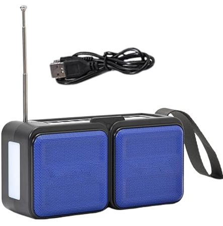 Radio de Emergencia, Radio Portátil Solar con Linterna LED, Radios de Supervivencia con Carga Solar Exterior, Radios Meteorológica, para Camping y Supervivencia