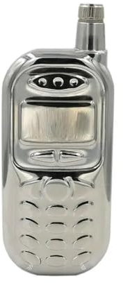 Hip Flasks for Men, Stainless Steel Hip Flask Grey 3oz Retro Classic Mobile Phone Design with Funnel