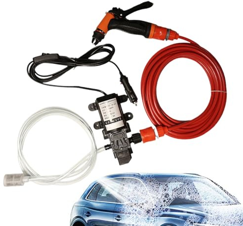 Djowyh Nettoyeur haute pression, 12 V, pour pneus de voiture, bateau, terrasse