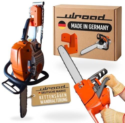 ULROAD Wandhalterung für Kettensäge I Kompatibel mit Stihl Dolmar I Sägeketten Halter Wand für Ketten Säge Halterung Motorsäge Motorsägenhalter