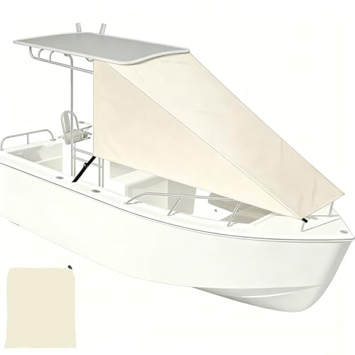 JCSRYD Tendalino Prora T-Top per Copertura di Gommone, Parasole Tessuto Oxford 600D Impermeabile, Copertura Solare con Protezione UV50+ per Barca con Console Centrale