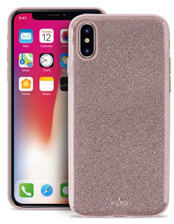 Puro IPCXSHINERGOLD Shine Schutzhülle für Apple iPhone X Rose Gold