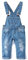 KIDSCOOL SPACE Little Girl Boy Jean Overalls,Toddler Ripped Denim Cute Slim Pants,Light Blue,5-6 Years