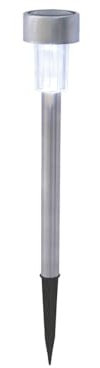 GardenKraft 17680 Solar Stake Bollard Lights | Set of 10 | White LED |Rechargeable Garden Lights