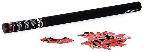 TCM FX Palmare Konfettikanone 80 cm, rot metallic