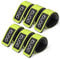 DONQL Fishing Rod Straps, Nylon & Rubber, 6-Pack (Green), 25cm x 3.5cm, Rod Holders, Fishing