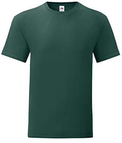 Fruit of the Loom Mens Iconic T-Shirt (S) (Forest Green)