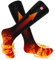 Svpro Calcetines calefactables Hombres Mujeres 4000mAh Calcetines eléctricos Recargables con batería 3 ajustes de Calor para Deportes de Invierno Esquí, Caza, Senderismo, equitación