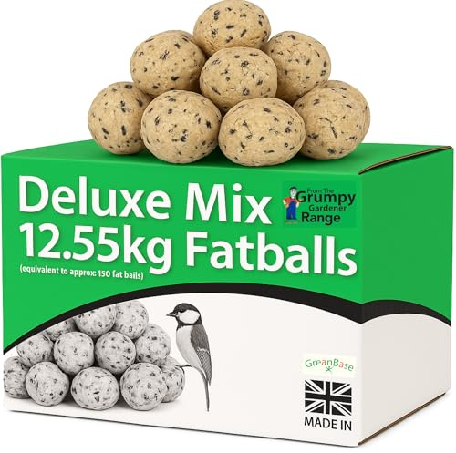 Grumpy Gardener Fat Balls - Deluxe Mix Wild Bird Fat Balls, 150 Pcs