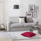 Talamo Italia - 3-Sitzer Schlafsofa Aliana, Wohnzimmersofa mit drehbarer Öffnung aus gepolstertem Stoff, Standardarmlehnen, 100 % Made in Italy, 220 x 95 x 90 cm, Grau