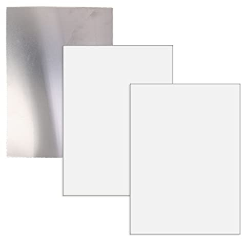 unknows Placa en Blanco de sublimación de 3 Piezas Placa de Marco de Cartel de Pared de Metal con Foto de Aluminio para impresión por sublimación térmica