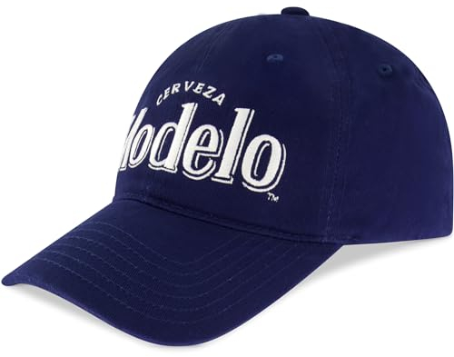 Concept One Unisex Modelo Cerveza Dad Hat Baumwolle Baseball Cap mit gesticktem Logo Einstellbare Baseballmütze Baseballkappe, blau, Einheitsgröße