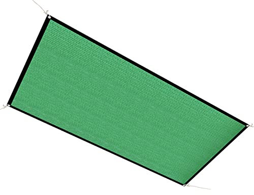 Andoer Toldo rectangular resistente a los rayos UV, cubierta de invernadero transpirable para terraza, patio, balcón, jardín, patio trasero, color verde