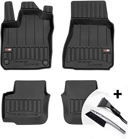 moto-MOLTICO 3D Gummimatten Auto Fußmatten Gummi Automatten 4-teilig Set - passend für Renault Twingo III Smart ForFour II ab 2014