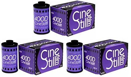 Cinestil Dynamischer Farbfilm (135, 36 EXP), 35 mm, 400, 3 Stück