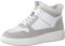 CAPRICE Damen Sneaker hoch mit Fütterung Winter, Mehrfarbig (Lt.Grey/White), 39 EU