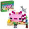 LEGO Minecraft 21247 Das Axolotl-Haus, Bauspielzeug-Set, kreative Abenteuer auf einer bunten Unterwasserbasis, enthält einen Taucher-Entdecker, Delphin, Ertrunkene und mehr, Minecraft-Spielzeug für