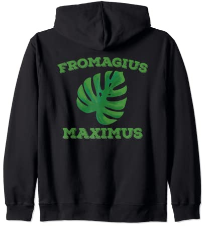 Funny Monstera Plant Costume Fromagius Maximus Zip Hoodie