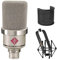 NEUMANN TLM-102 Large Diaphragm Studio Condenser Microphone (Nickel) with Suspension Shockmount & Pop Filter