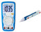 PeakTech Kompaktes Digital-Multimeter P1035, Blau, Weiß & Peak Tech P 1030 – Kontaktloser AC Spannungsprüfer mit LED Lampe, 50 – 1000 V AC Betriebsbereich - 157 x 26 mm
