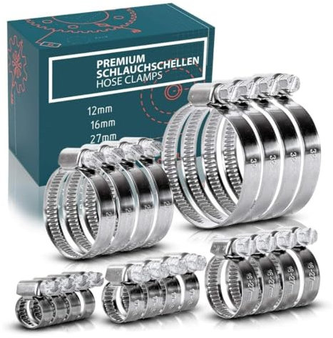 Jubilee Type Hose Clamps Pipe Tube Clips 304ss British Type Stainless Steel 8mm - 110mm (10, 80-100mm)