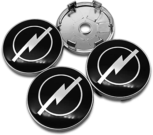 BAGLEV 4 Stück Wheel Hub Caps Radzierdeckel Mittellochdeckel Ersatzteil,für Opel Astra H J G Insignia Corsa D Mokka Vectra C 60mm Wasserdicht Staubdicht Verschleißfest und Langlebig,C