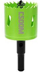 CSOOM Scie cloche bi-métal pour travaux dans les plaques de plâtre, le plastique, le bois, les métaux, la tôle d'acier fine, outil de perçage haute performance, taille 40 mm