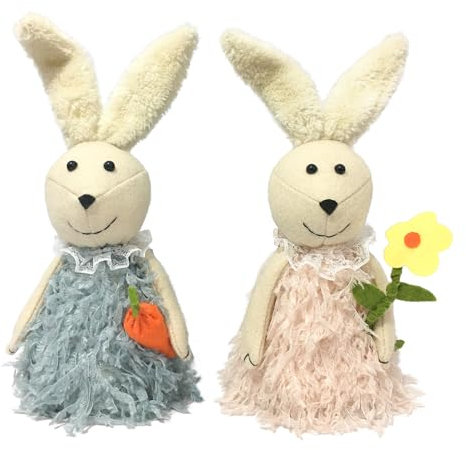 Osterdeko Osterhase Kuscheltier, Ostern Deko Hase, Osterhasen Figuren, Ostern Geschenke Kinder, Oster Hasen Für Draußen Outdoor Garten Fenster Tisch Modern