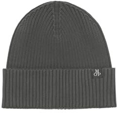 Marc OߴPolo Herren Strickmütze aus Bio-Baumwolle Beanie, Grau (Gray Pin), One Size