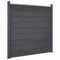 Willood Zaunelement Set WPC-Zaun,Sichtschutz-Zaun, Steckzaun, Gartenzaun Komplettset Grau 180x186 cm WPC
