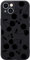 Wihytec Cherry Black Phone Case for iPhone 12 Black Cherry Case Cover Green Liquid Silicone Soft Gel Rubber Anti-Scratch Durable Girly Women Matte Phone Case Microfiber Lining