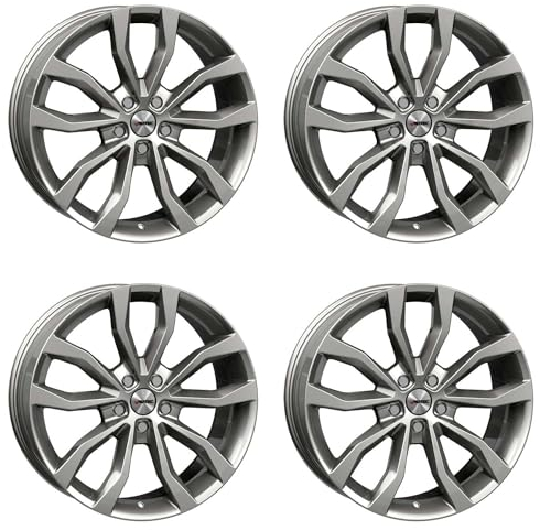 4x AUTEC Felgen Alufelgen UTECA 8.0x18 ET38 5x112 Titansilber kompatibel mit Audi A8 Q5 A7 A4 S4 A6