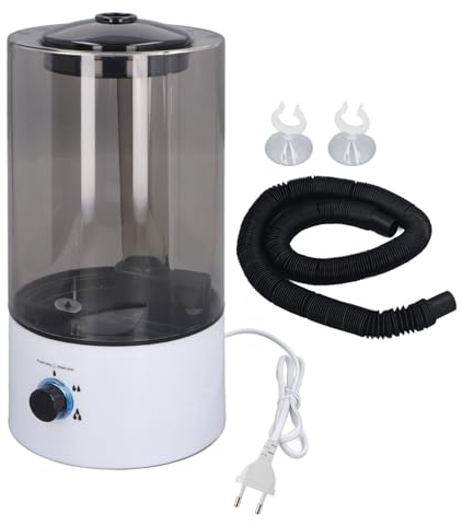 Reptilien-Luftbefeuchter 4L, Terrarium-Nebelmaschine mit Verstellbarem Schlauch, für Echsen, Schildkröten, Chamäleons, EU-Stecker