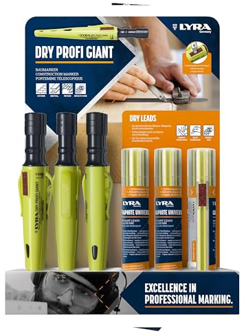 LYRA DRY PROFI GIANT Display, 12 Baumarker + 9 Ersatzminen