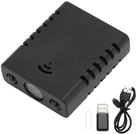 Depisuta Mini Telecamera, Mini Telecamera Spia 1080P HD Telecamera Nascosta WiFi Visione Notturna e Rilevamento del Movimento, Telecamera Wireless per Piccoli Animali Domestici Microfono