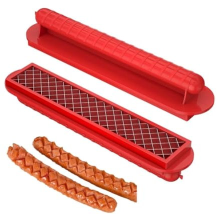 Wurstschneidemaschine Currywurstschneider ideal für Currywurst oder andere Wurst für BBQ Grill aufschnittmaschine