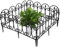 5 Stück Dekorativer Gartenzaun zaun garten steckzaun steckzaun (L * B) 58*23 cm staketenzaun Schwarzer Gartenzaun Kunststoff-Gartenzaun zaunelemente Tierbarriere Landschaftszaun für Blumenbeet Bäume