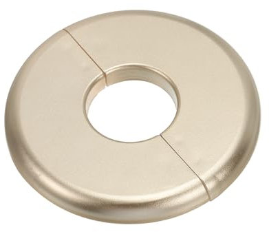 PATIKIL Wall Split Flange 1.10 (28mm),ABS Round Self-Adhesive Escutcheon Plate Buckles Water Pipe Cover for Kitchen Bathroom Arm Pipe Faucet Decoration, Gold