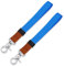 HONZUEN Wristlet Schlüsselband 2 Stücks, Glatten Keyholder Schlüsselbänder mit Metallverschluss, Reißfest Wristlet Keys Lanyard Strap Kurz für Schlüssel, USB-Stick, Handy, Kamera, Arbeitskarte (Blau)