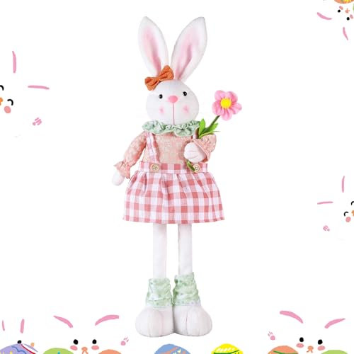 ACTOYS Coniglietti Pasquali, Coniglio Pasquale, Coniglietto Pasquale, Coniglio Pasquale Decorazioni, Pasqua Decorazioni Casa, Coniglio Pasqua, Coniglio Retrattile, Decorazioni Pasquali Tavola (rosa)