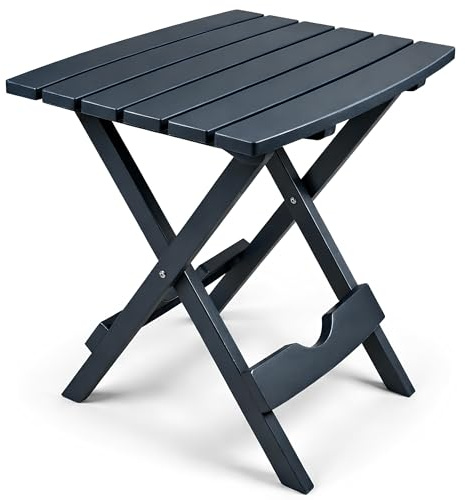 Klapptisch Klein Leicht & Tragbar. Ideal für Balkon, Terrassen und Ausflüge | Balkontisch Klappbar Praktisch mit Sofortigem Aufklappen. Komplett Flach Zusammenklappbar und mit UV-Schutz für Außen