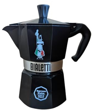Bialetti Moka Express Omino Icona Limited Edition (Nero, 1 Tazza)
