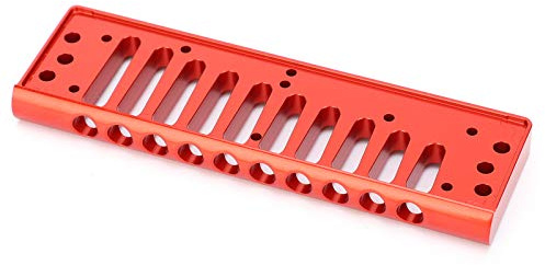 Yctze SP20 Mundharmonika-Kamm – Ersatzteil für 10-Loch-Blues-Instrumente aus Aluminiumlegierung mit Abgerundeten Kanten für Verbesserten Komfort