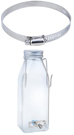 VALICLUD Kleintier Wasserspender aus Edelstahl 350ml mit Auslaufschutz und Befestigungsring für Kaninchen und Kleine Haustiere zum Aufhängen und Gebrauch