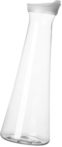 tuwiwol Kaltwasserkrug, robustes Acrylgefäß für die Bartheke, inklusive Komponenten: Saftkaraffe mit Deckel, Milchkaraffe mit Deckel, Kunststoffkrug, Wasserkrug, Taillentopf 1000 ml