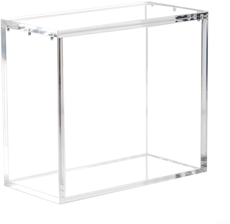 Posheliox Vitrina de Exposición Acrílica para TCG Booster Box – Apilable, Caja de Almacenamiento Transparente para Coleccionistas de Cartas, 14 x 7,6 x 12,4 cm, Acrílico Resistente de 4 mm de Grosor